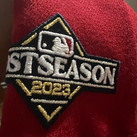 3/$60 NEW New Era Philadelphia Phillies Postseason Low Profile 59FIFTY Hat 7 1/4 - Picture 3 of 6